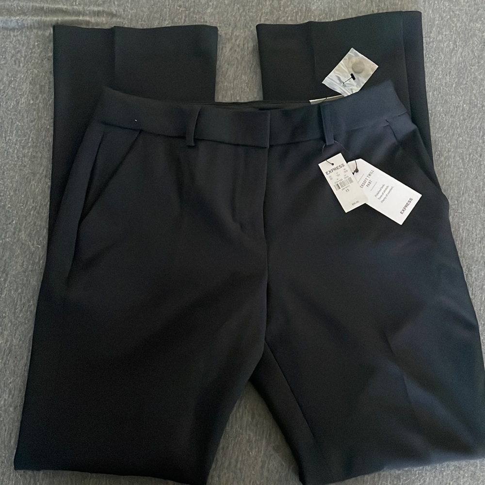 Express Supersoft Twill Dress Pants Black Size 6S with Tags